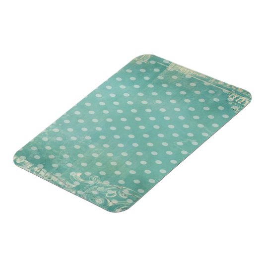 Behangselpapier voor  Worn en Torn Turquoise Magneet (Linkerzijde)