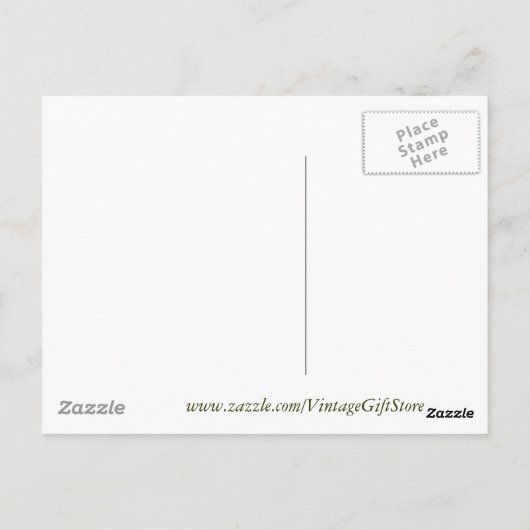 Behangselpapier voor zwaan, Rush en Iris Briefkaart (Achterkant)