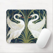 Behangselpapier voor zwaan, Rush en Iris Muismat (Met muis)