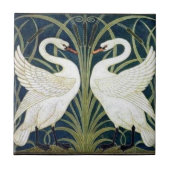 Behangselpapier voor zwaan, Rush en Iris Tegeltje (Voorkant)