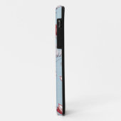 Behangselpatroon van roze rozen 2 Case-Mate iPhone case (Achterkant/links)