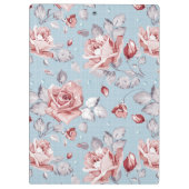 Behangselpatroon van roze rozen 2 klembord (Achterkant)