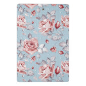 Behangselpatroon van roze rozen 2 mini klembord (Achterkant)