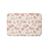 Behangselpatroon van roze rozen 3 badmat (Voorkant)