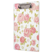 Behangselpatroon van roze rozen 3 klembord (Links)