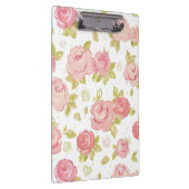 Behangselpatroon van roze rozen 3 klembord (Rechts)