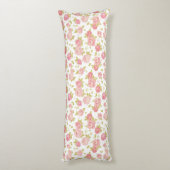 Behangselpatroon van roze rozen 3 lichaamskussen (Achterkant (Verticaal))