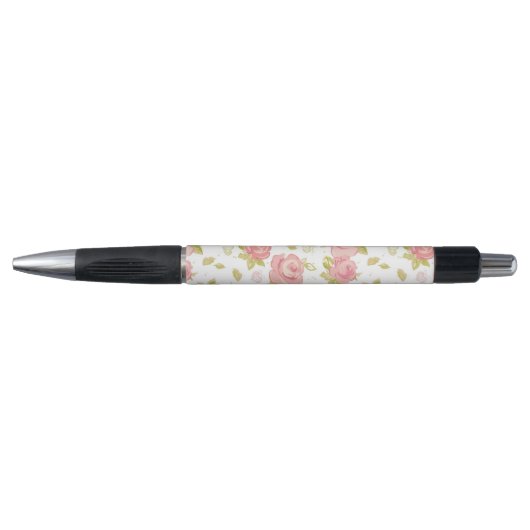 Behangselpatroon van roze rozen 3 pen (Voorkant)