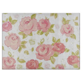 Behangselpatroon van roze rozen 3 snijplank (Voorkant)