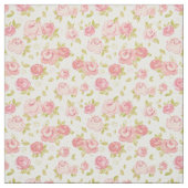 Behangselpatroon van roze rozen 3 stof (Swatch)