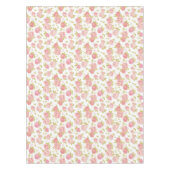 Behangselpatroon van roze rozen 3 tafelkleed (Voorkant)