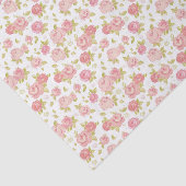 Behangselpatroon van roze rozen 3 tissuepapier (Detail)