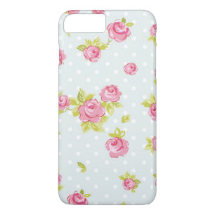 Behangselpatroon van roze rozen 4 	iPhone 8/7 plus hoesje