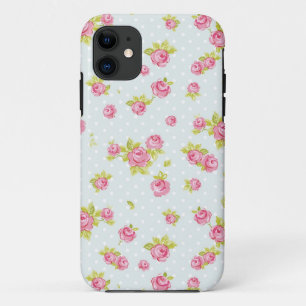 Behangselpatroon van roze rozen 4 iPhone 11 hoesje