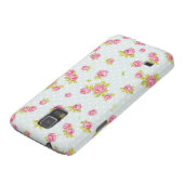 Behangselpatroon van roze rozen 4 Case-Mate samsung galaxy hoesje (Onderkant)