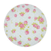 Behangselpatroon van roze rozen 4 snijplank (Voorkant)