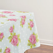 Behangselpatroon van roze rozen 4 tafelkleed (Voorbeeld)
