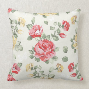 Behangselpatroon van roze rozen kussen