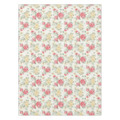 Behangselpatroon van roze rozen tafelkleed (Voorkant)