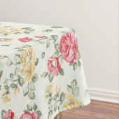 Behangselpatroon van roze rozen tafelkleed (Voorbeeld)