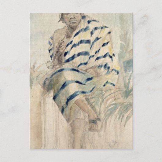 Behanzin De laatste koning van Dahomey Briefkaart (Voorkant)
