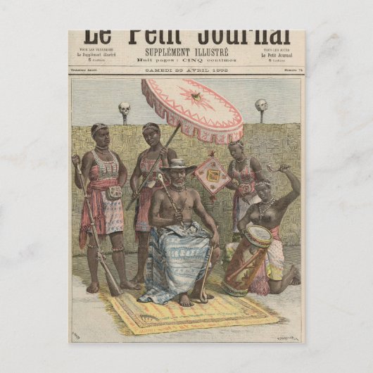 Behanzin King of Dahomey Briefkaart (Voorkant)