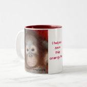 Behartiging wilde regenwouden tweekleurige koffiemok (Voorkant links)