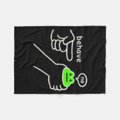 Behave No Funny Frog Meme Humor  Fleece Deken (Voorkant (Horizontaal))