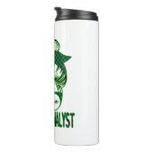 Behavior Analyst BCBA Messy Bun St Patrick's Day Thermosbeker (Geroteerd rechts)