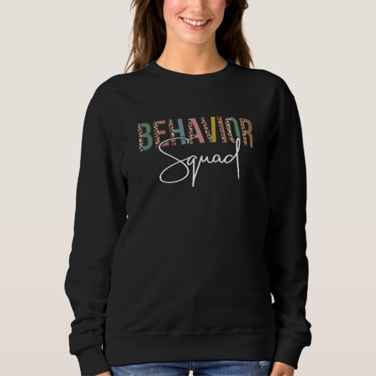 Behavior Squad Teacher ABA Therapist Therapy Behav Trui (Voorkant)