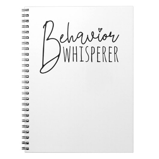 Behavior Whisper Notitieboek (Voorkant)