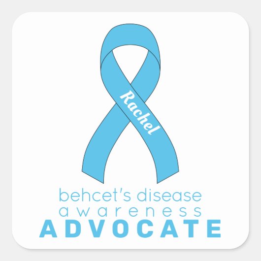 Behçet's Disease Advocate White Vierkante Sticker (Voorkant)