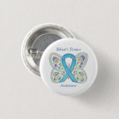 Behcet's Disease Awareness Butterfly Ribbon Pin Ronde Button 3,2 Cm (Voorkant /achterkant)