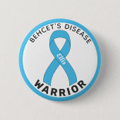 Behçet's Disease Warrior Lint Witte Button (Voorkant)