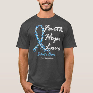 Behcets Ziekte Bewustzijn Geloof Hoop Liefde Hieri T-shirt