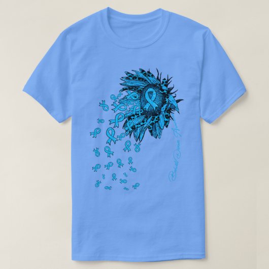 Behcets Ziekte Bewustzijn Zonnebloem Lintbloemen T-shirt (Design voorkant)
