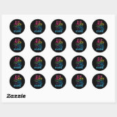 Beheer Alle Dingen Videogame Controller 3 Ronde Sticker (Vel)