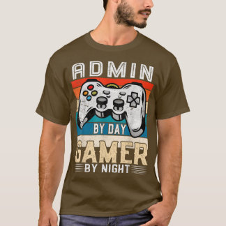 Beheer de gamer overdag via de nachtelijke videoga t-shirt