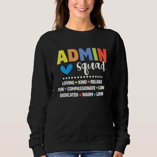Beheer School Assistent Groep Directeur Bemanning Trui (Voorkant)