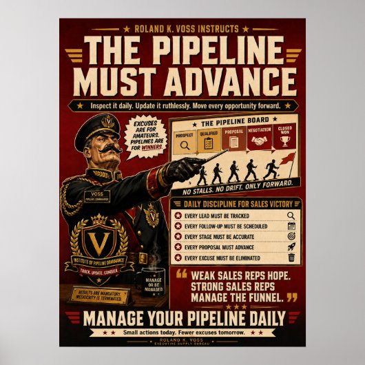 Beheer van de Verkoopspipeline Poster | Roland K. (Voorkant)