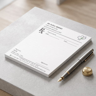 Beheer van doktersbureau & klinische RX-notities Notitieblok