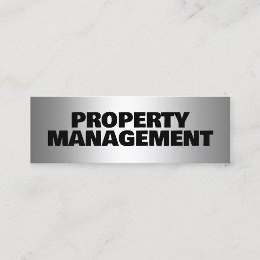 Beheer van eigendommen mini visitekaartje (Voorkant)