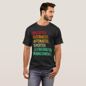 Beheer van gezondheidsinformatie. Opgeleide gevacc T-shirt (Voorkant volledig)