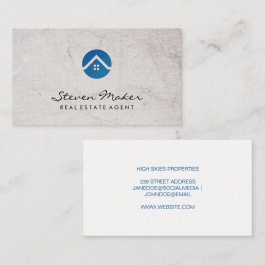Beheer | Visitekaartje Makelaar (Voorkant / Achterkant)