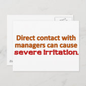 Beheercontactpersoon Briefkaart (Voorkant / Achterkant)