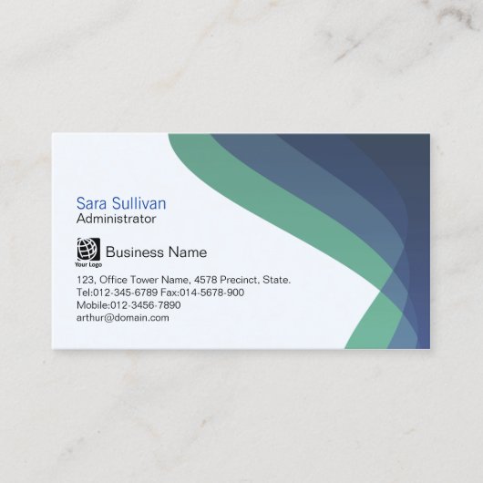 Beheerder Business Management Blue Streams Visitekaartje (Voorkant)