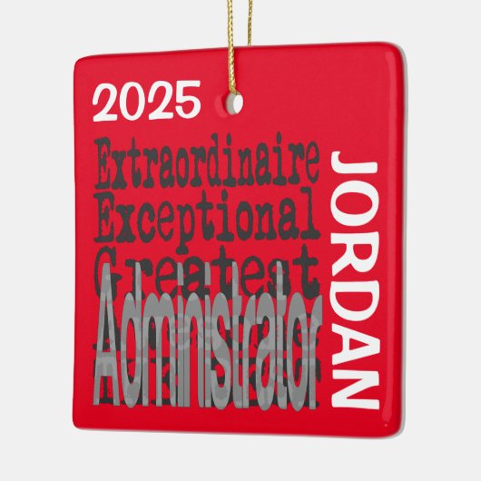 Beheerder, EXtraordinaire DOUANE Keramisch Ornament (Links)