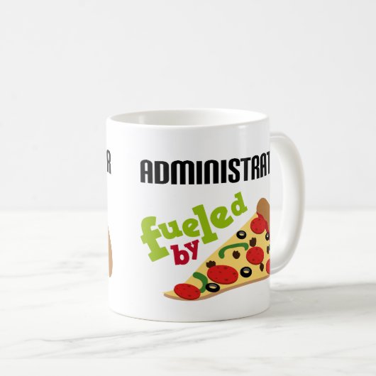 Beheerder (Funny) Pizza Koffiemok (Voorkant rechts)