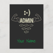 Beheerder IT Sysadmin Computer Scientist Feestdagenkaart (Voorkant)