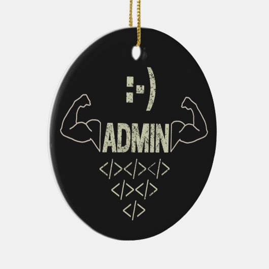 Beheerder IT Sysadmin Computer Scientist Keramisch Ornament (Rechts)